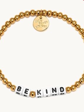 Little Words Project 'Be Kind' Gold Bead Bracelet